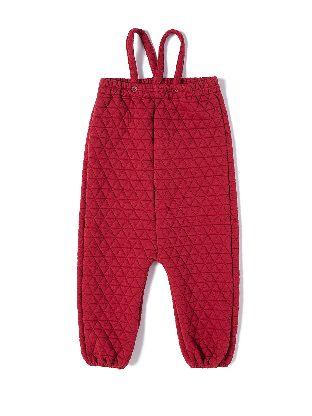 Baby Triangle Quilted Overall - Brick