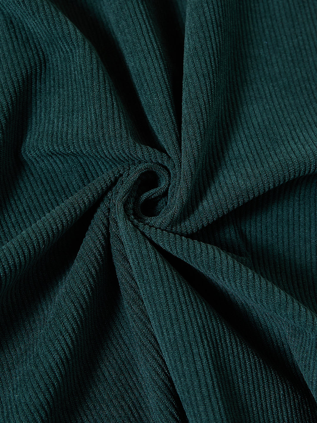 Trim Collar Dress - Green