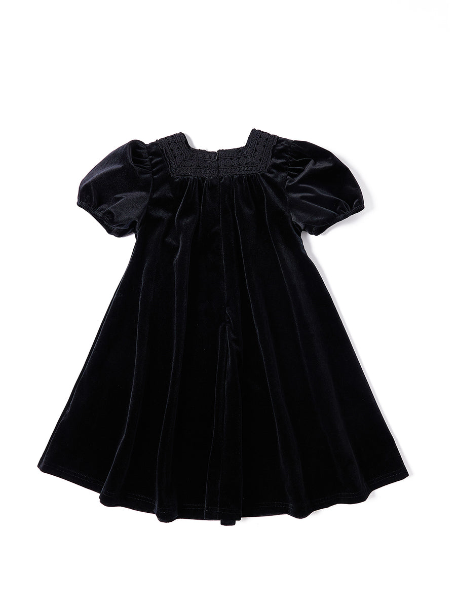 Velvet Lace Dress Lulu Kids Clothing