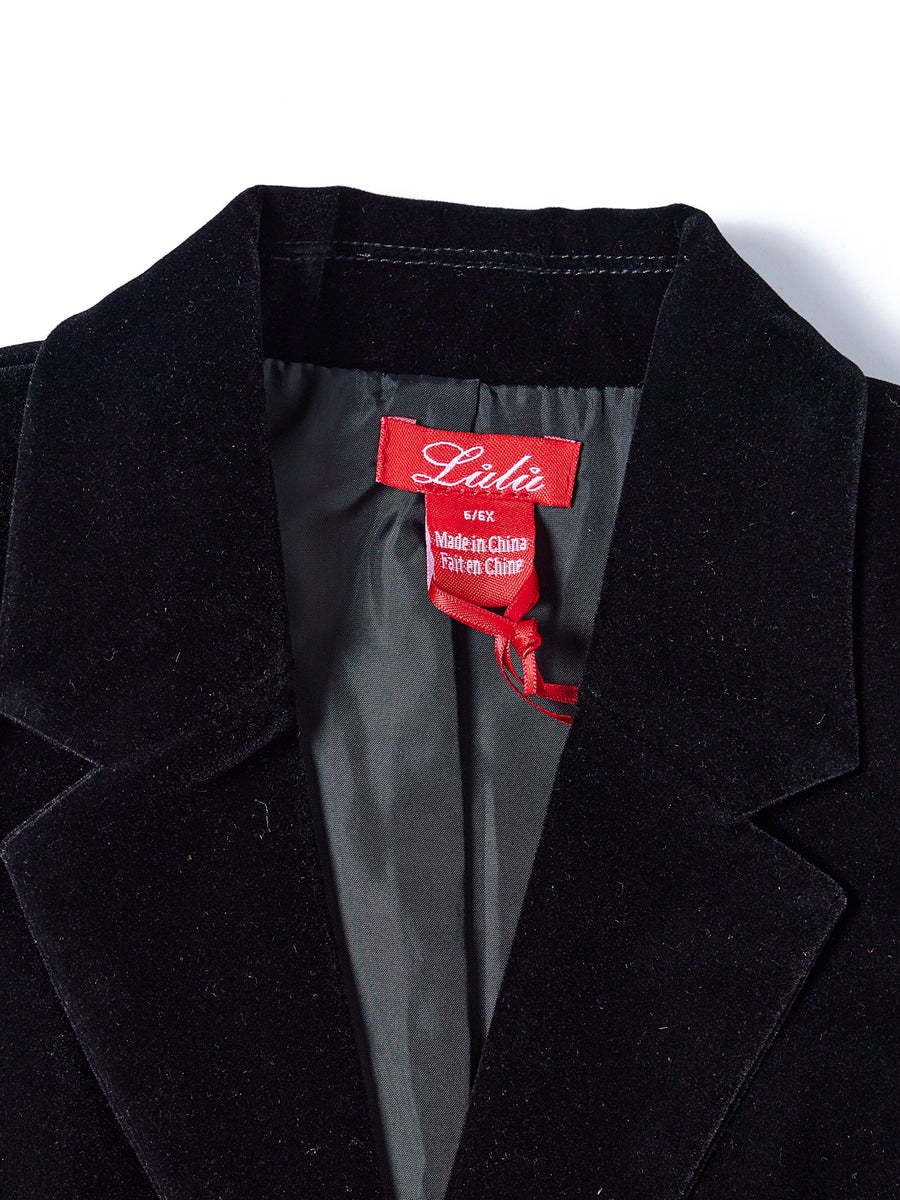 Lulus Black Velvet Blazer