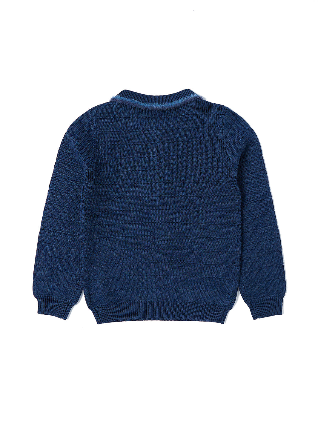 Fur Trim Collar Sweater