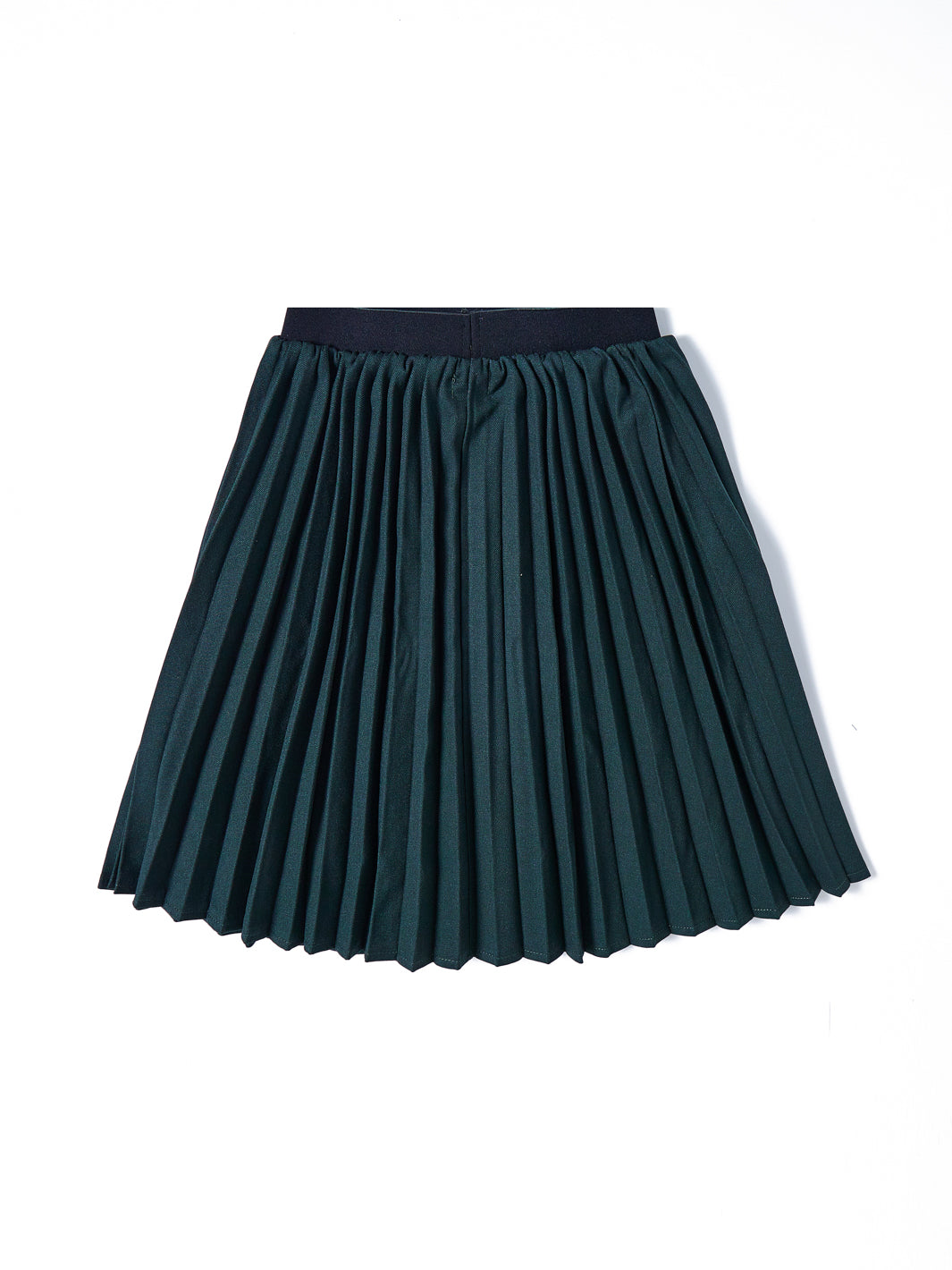 Brushed Accordion Pleated Skirt - Green