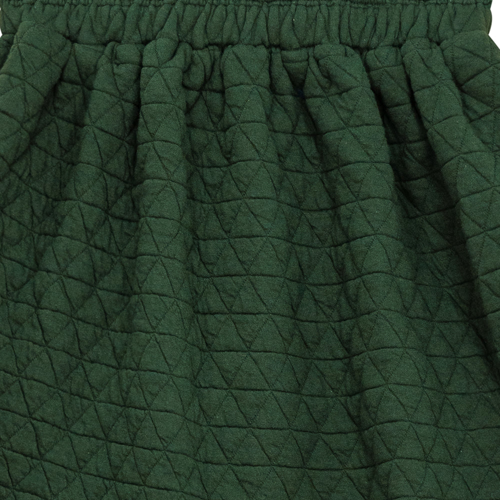 Triangle Quilted Skirt Green Lulu Kids Clothing