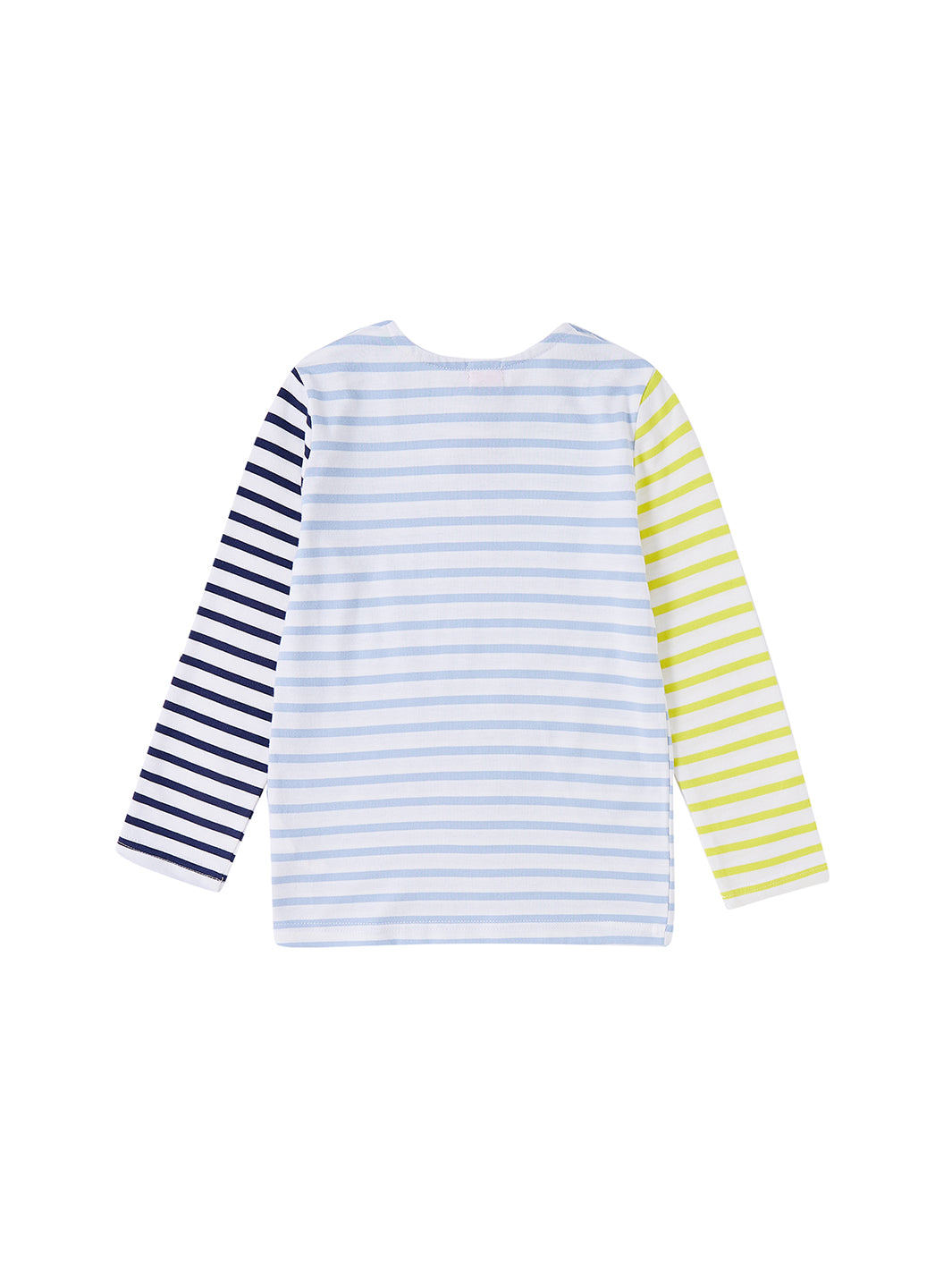 Striped Long T-shirt - White/Lt. Blue
