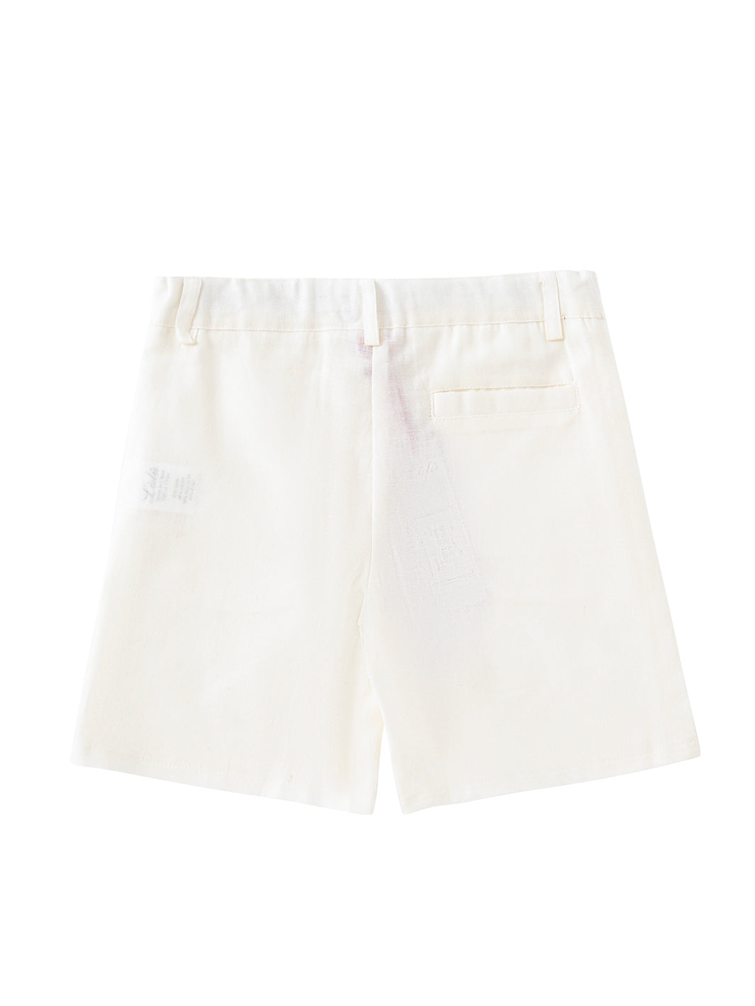 Linen Shorts Pants -  White