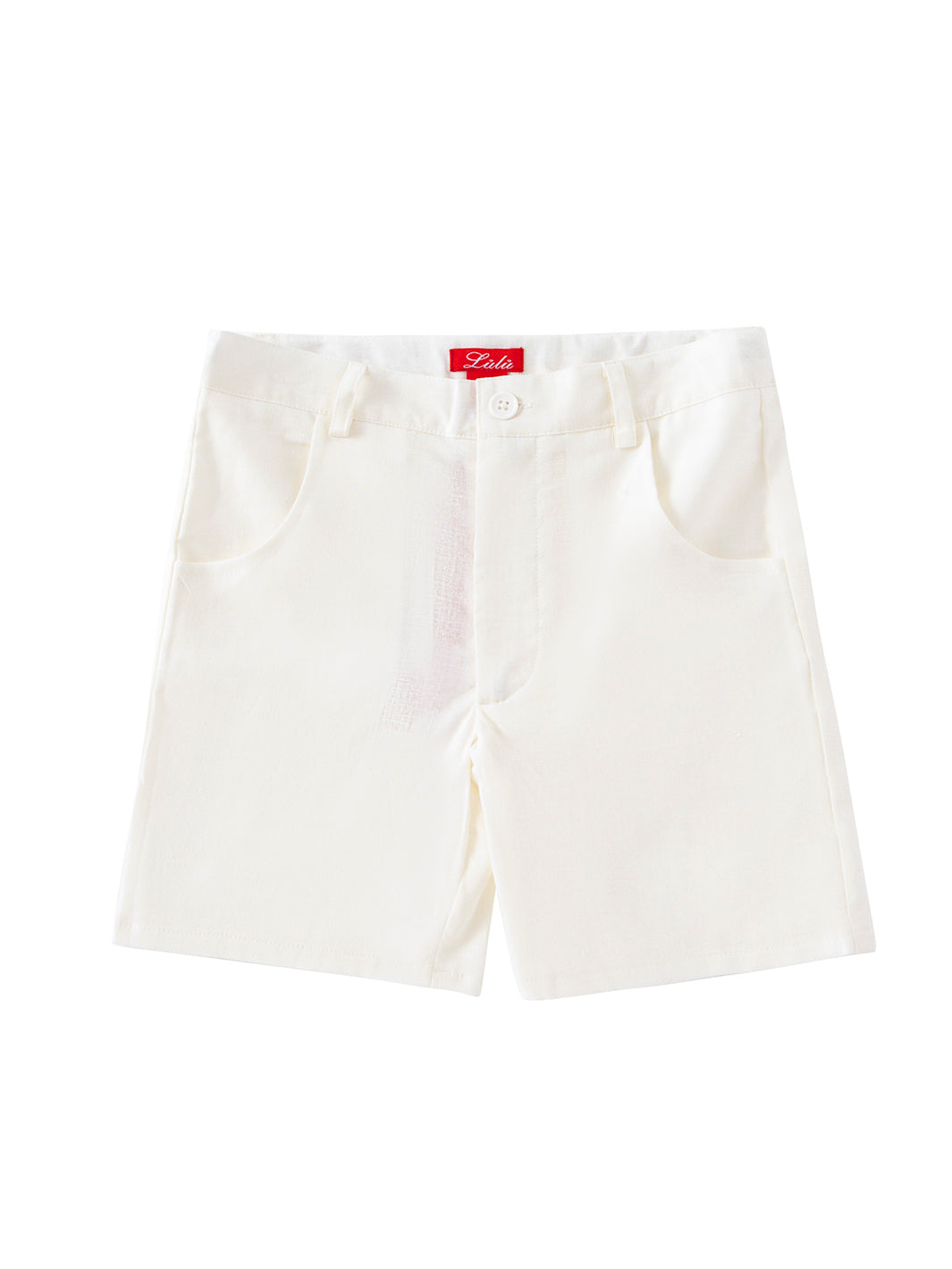 Linen Shorts Pants -  White