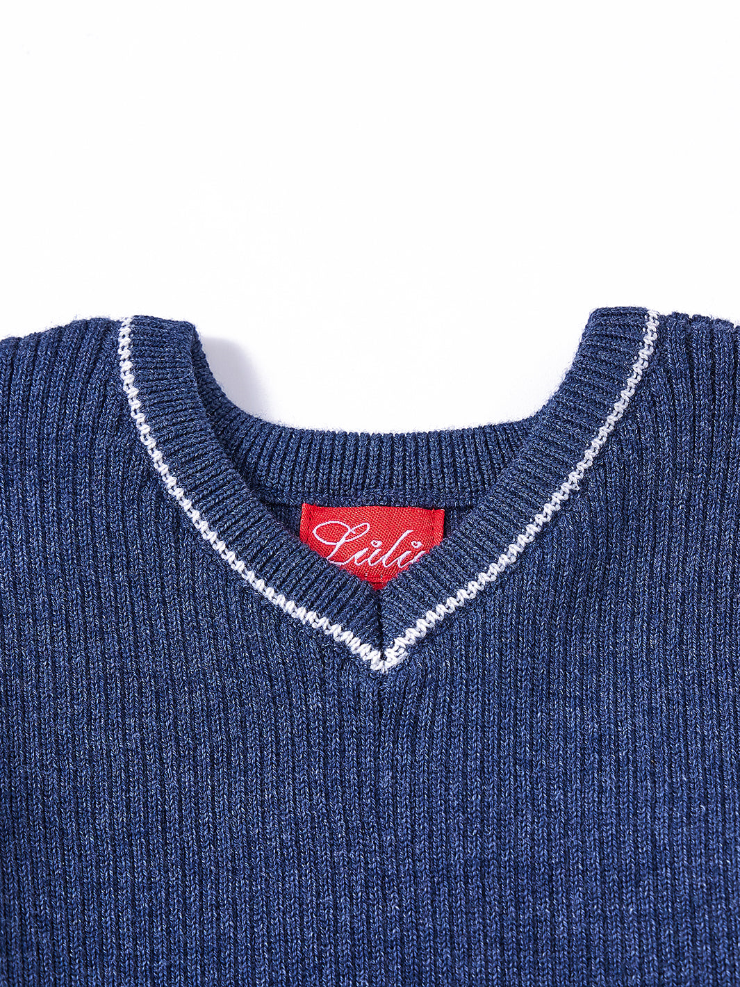 V-neck Thin Rib Sweater
