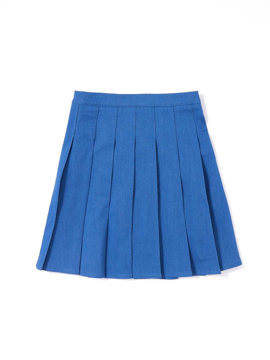 Denim Pleated Skirt - Lt. Blue