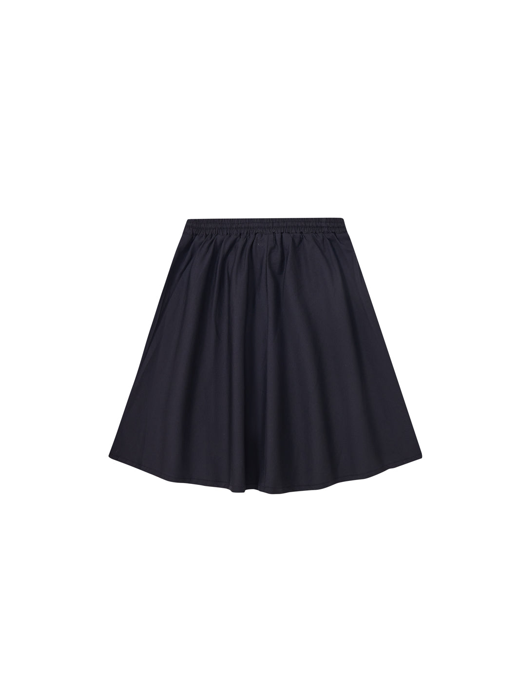 Solid A-line Skirt - Black