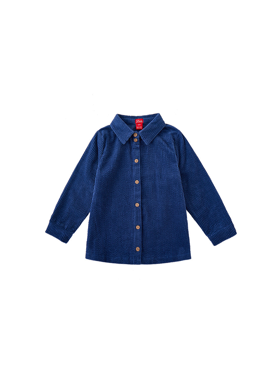 ミュージシャン RILY Corduroy shirt Blue 51-G8-14C_Navyblue_-