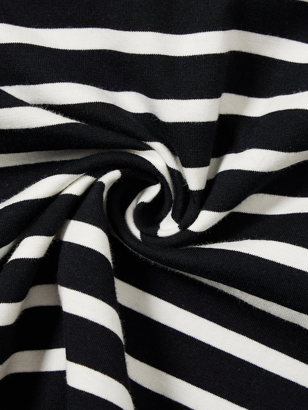 Classic Stripe Long Sleeve Top - Black