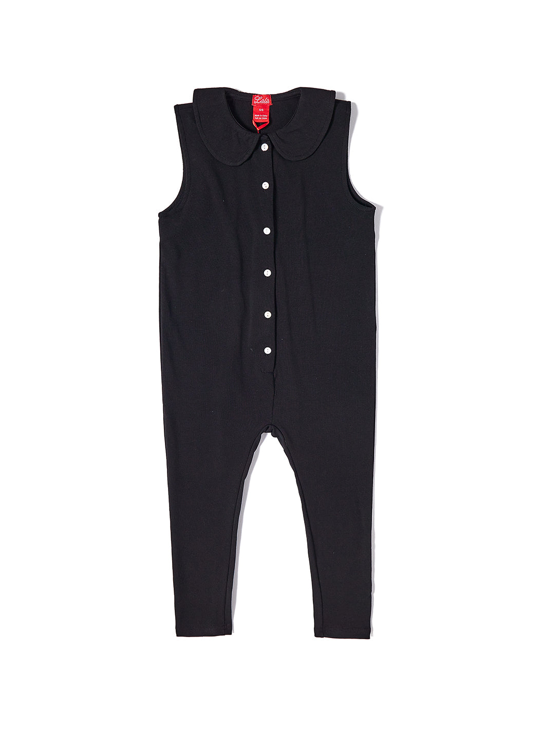 Baby Buttons Overall - Black