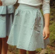 Pointy Yoke Skirt - Sky Blue