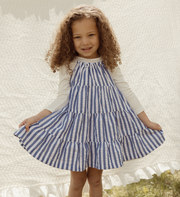 Striped Jumper - White/Royal Blue