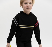 Hood Elastic Combo Top - Black