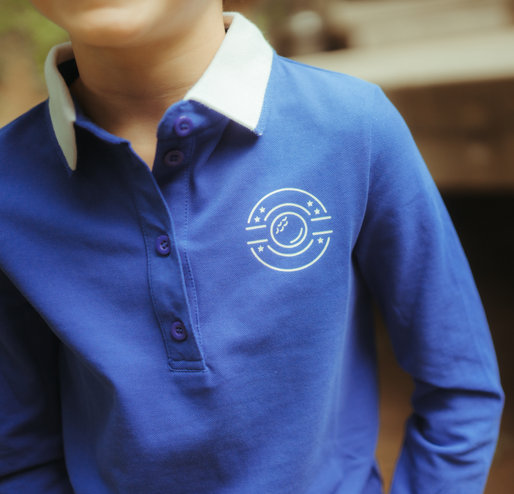 Golf Print Long Polo