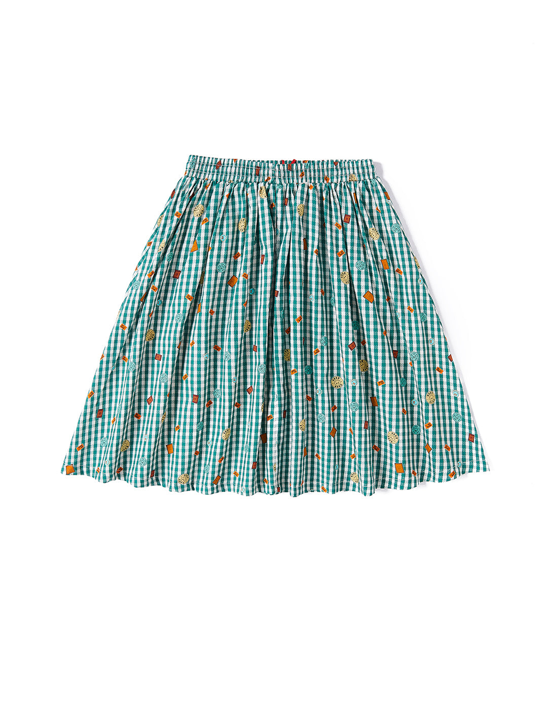 Gingham Smiley Skirt