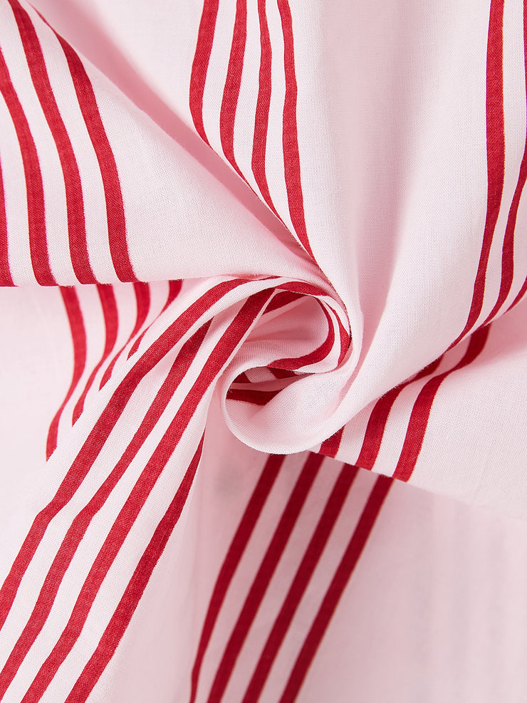 Girl thin stripe print Set