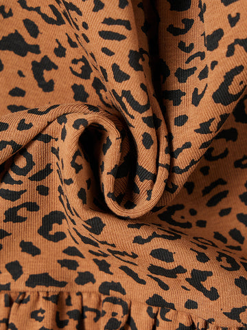 Jersey con capucha de leopardo