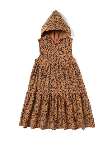 Jersey con capucha de leopardo