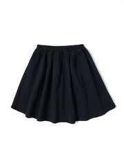 Solid Tea Length Skirt