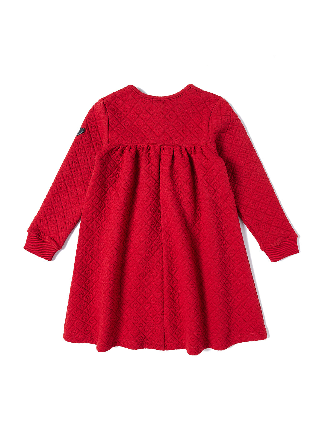 Quilted Heart Dress - Red