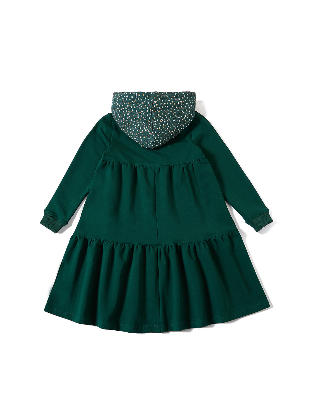 Quilted Hooded Dress - Green