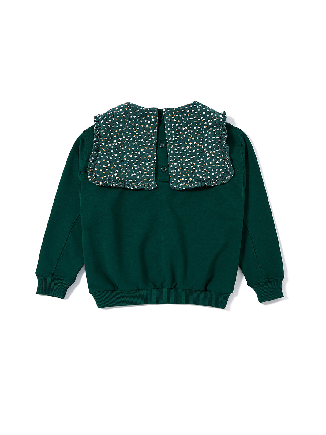 Quilted Collar Top - Green