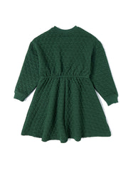 Quilted Triangle Dress - Green