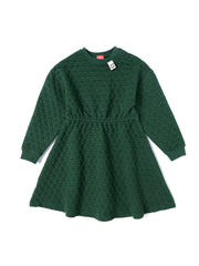 Quilted Triangle Dress - Green