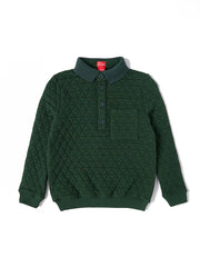 Triangle Quilted Polo - Green