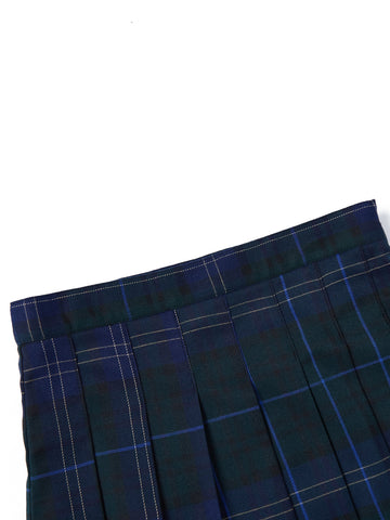 Plaid Pleated Skirt