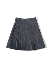 Side button Skirt - Navy