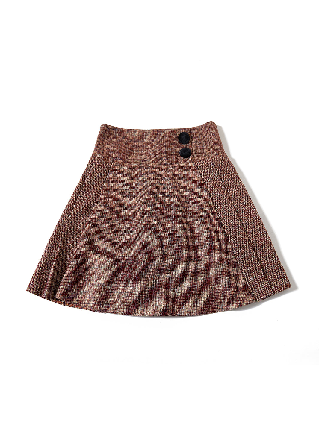 Side button Skirt - Rust