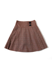 Side button Skirt - Rust