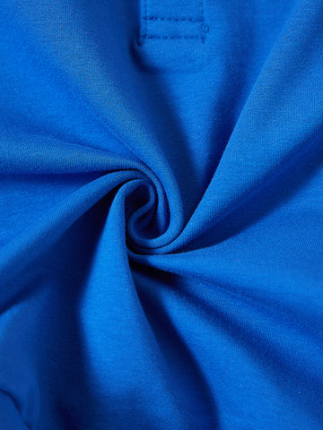 Color Block Polo - Royal Blue