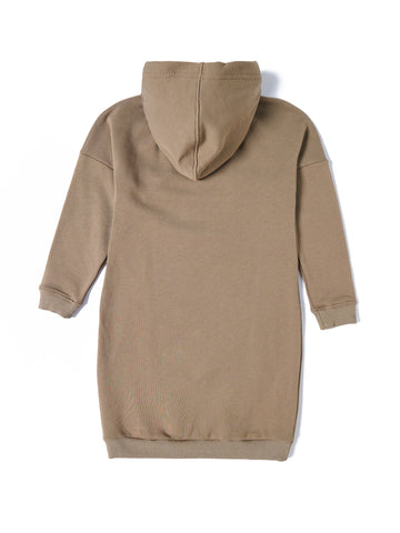 Corduroy Combo Hooded Dress