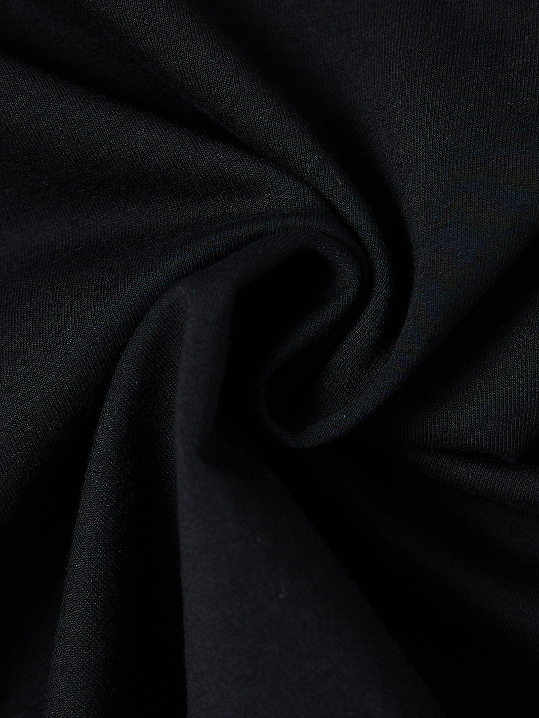 Corduroy Printed Square Collar Polo - Black/Off white