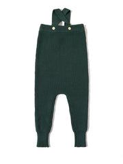 Baby Suspender Legging  - Forest Green