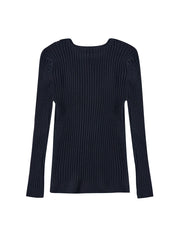 Basic Ribbed Sweater - Black