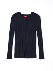 Basic Ribbed Sweater - Black