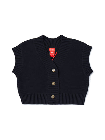 Chaleco crop oversize - Negro