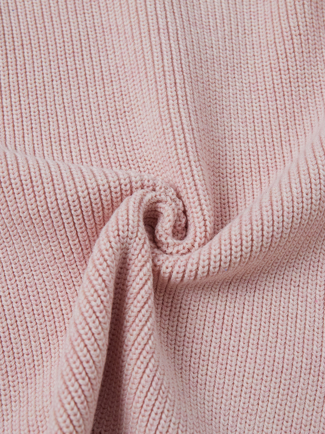 Heart Print Sweater - Powder Pink