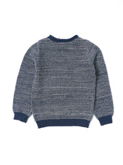 Crochet Sweater - Blue Mix