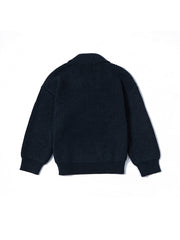 Wrap Shawl Collar Sweater - Dk. Charcoal