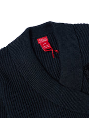 Wrap Shawl Collar Sweater - Dk. Charcoal