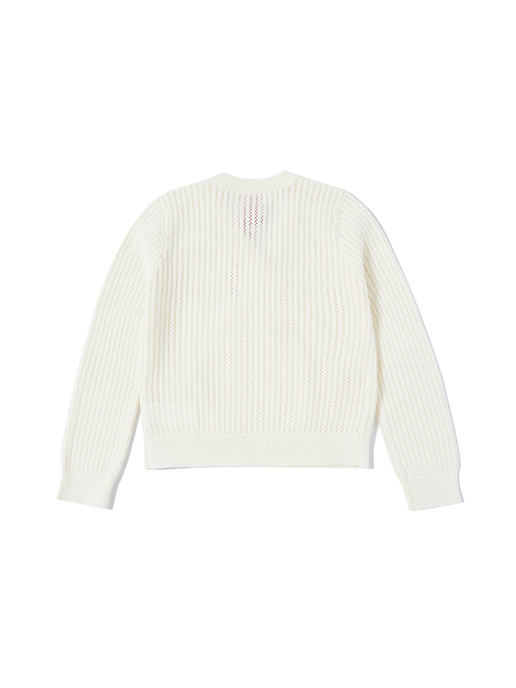 Wrap Style Sweater - Almond White