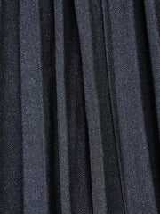 Brushed Accordion Pleated Skirt - Charcoal