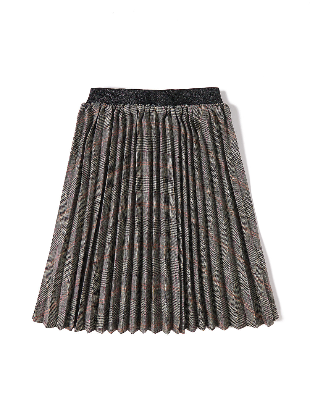 Plaid Accordion Pleated Skirt