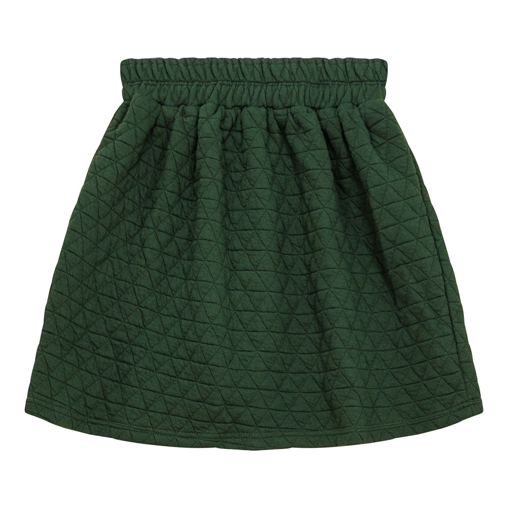 Triangle Quilted Skirt - Green